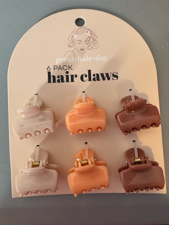 Accessories - 6-Pack Neutral Mini Hair Claws fall